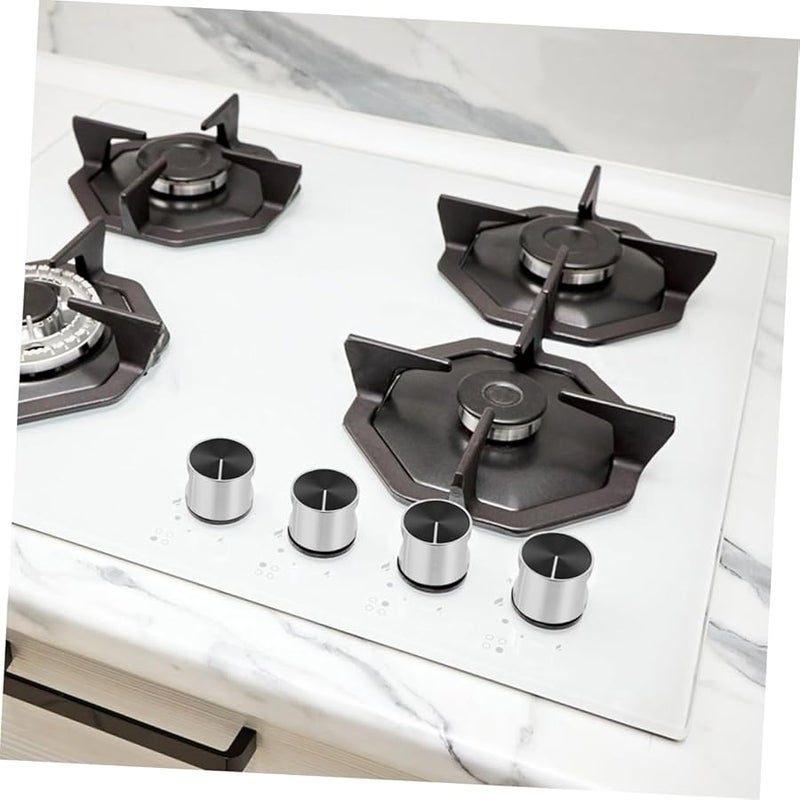 4Pcs Metal Gas Stove Knobs Replacement Ergonomic Design Easy to Operate - Image 3